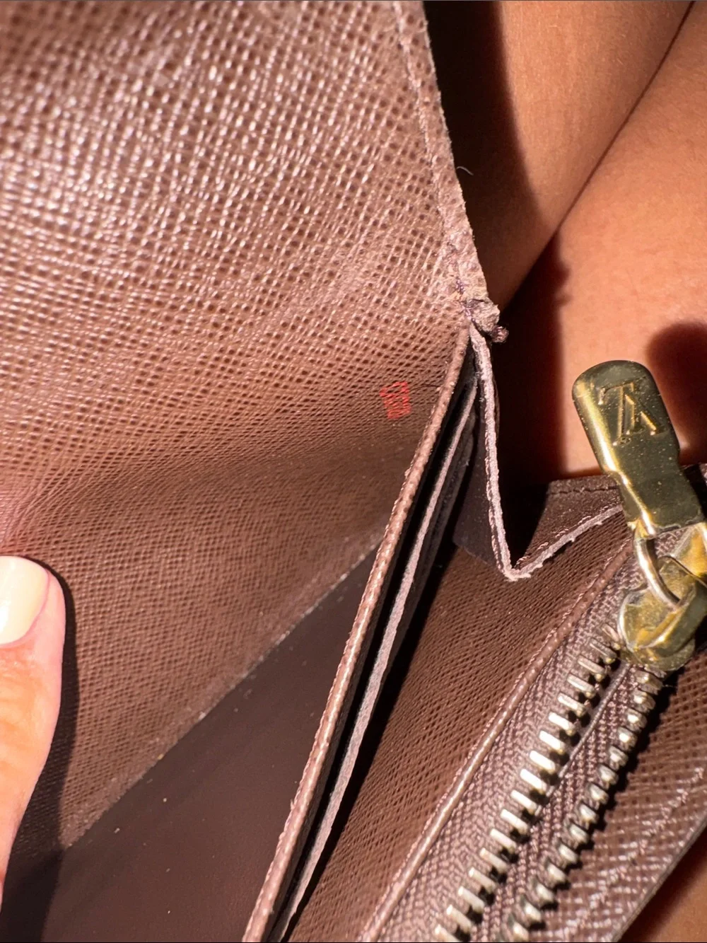 Louis Vuitton (LV) damier ebene flap wallet